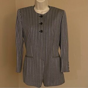 ESCADA Women's Pin Stripe Wool/Silk Blazer